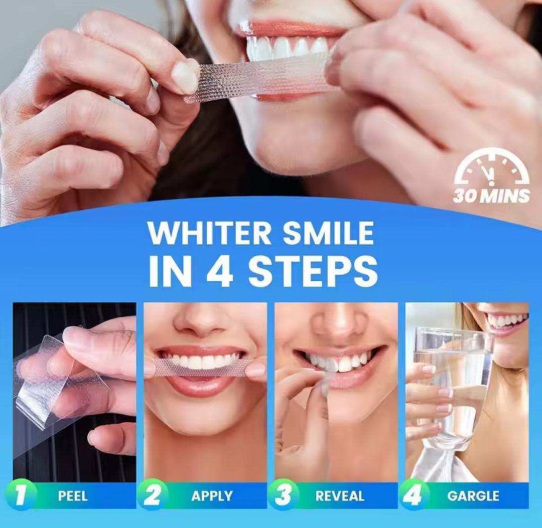 Benzi pentru Albirea Dinților – 5D/9D White Strips, Formulă delicată cu sensibilitate redusă - Extensii de par București